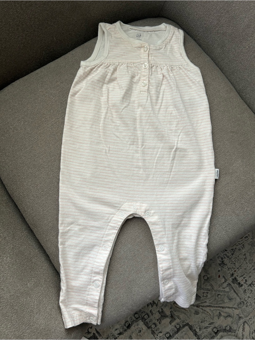 GAP Sleeveless Striped Baby Romper